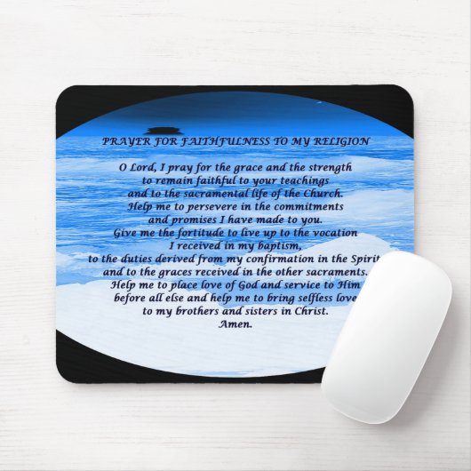 Tapis De Souris Prière religieuse (Avec souris)