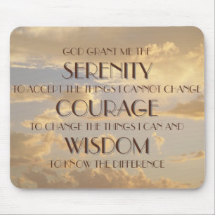 Tapis De Souris Prière rougeoyante Mousepad de sérénité de ciel