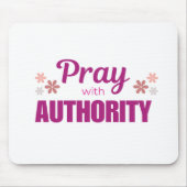 Tapis De Souris Priez avec Autorité Mousepad (Devant)
