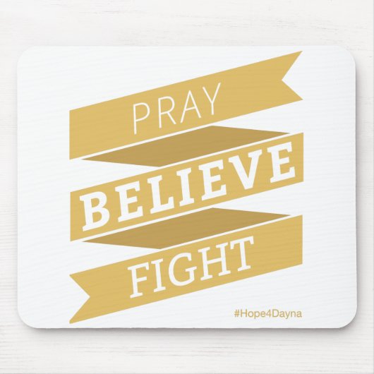 Tapis De Souris Priez. Croyez. Combat. - Mousepad (Devant)
