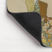 Tapis De Souris Primrose par Alphonse Mucha (1899) (Coin)