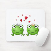 Tapis De Souris Prince de grenouille et princesse de grenouille, (Avec souris)