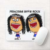 Tapis De Souris Princess Best Friends Rock (Avec souris)