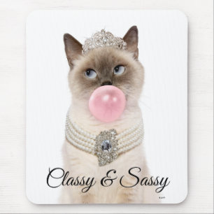 Tapis De Souris Princess Cat Blowing Bubble Gum