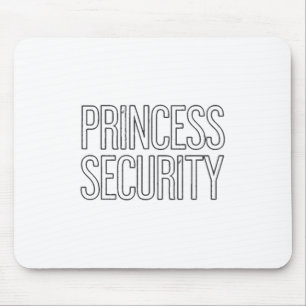 Tapis De Souris Princess Security Team Papa & ; Maman Birthday