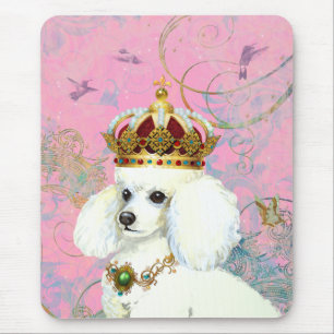 Tapis De Souris Princesse aux canicules blanches avec colibris