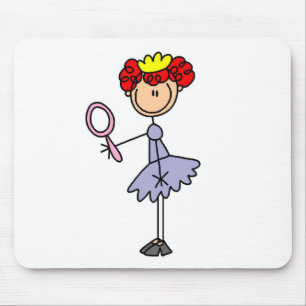 Tapis De Souris Princesse aux cheveux roux