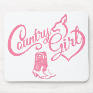 Tapis De Souris Princesse Cowgirl Sassy Danse en Ligne Country Che
