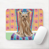 Tapis De Souris Princesse de la Couronne Yorkie (Avec souris)