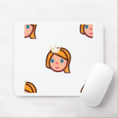 Tapis De Souris princesse emoji (Avec souris)