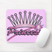 Tapis De Souris Princesse rose Crown (Avec souris)