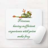 Tapis De Souris Princesse Seeks Grenouille Mousepad (Avec souris)