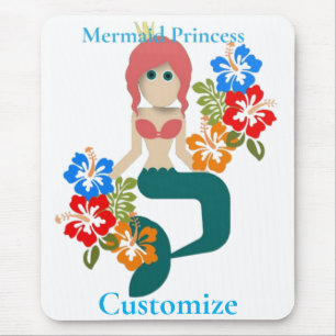 Tapis De Souris Princesse Sirène Roux de Thunder_Cove