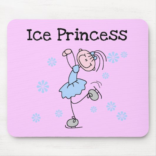 Tapis De Souris Princesse Tshirts et cadeaux de patinage de glace (Devant)
