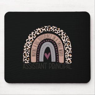 Tapis De Souris Principal Empreinte de léopard Rainbow