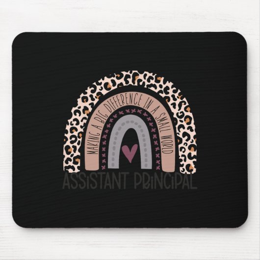 Tapis De Souris Principal Empreinte de léopard Rainbow (Devant)