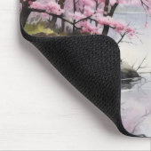 Tapis De Souris Printemps du fleuve Sakura (Coin)