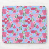 Tapis De Souris Printemps rose scandinave (Devant)