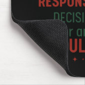 Tapis De Souris Prise de Décision Responsable – Discipline de Négo (Coin)