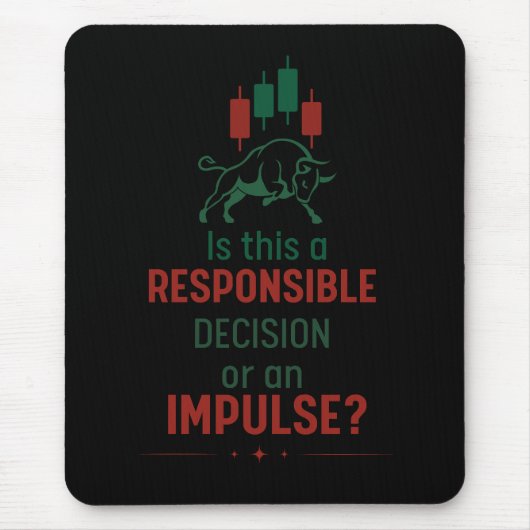 Tapis De Souris Prise de Décision Responsable – Discipline de Négo (Devant)