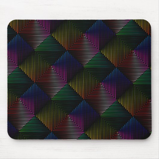 Tapis De Souris Prison arc-en-ciel en noir (Devant)