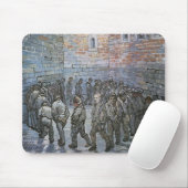 Tapis De Souris Prisonniers Exercice par Vincent van Gogh (Avec souris)