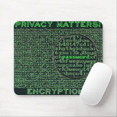 Tapis De Souris Privacy matters 128 bit mousepad, encryption (Avec souris)