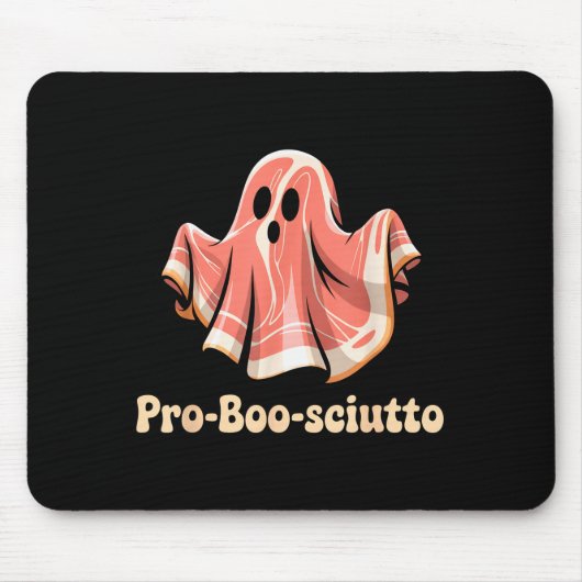 Tapis De Souris Pro Boo Sciutto Funny Italian Halloween Ghost Pros (Devant)