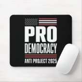 Tapis De Souris Pro Democracy Anti Project 2025 Trump 2025 (Avec souris)