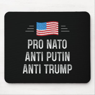 Tapis De Souris Pro Otan - Anti Poutine - Anti Trump - Style Rétro