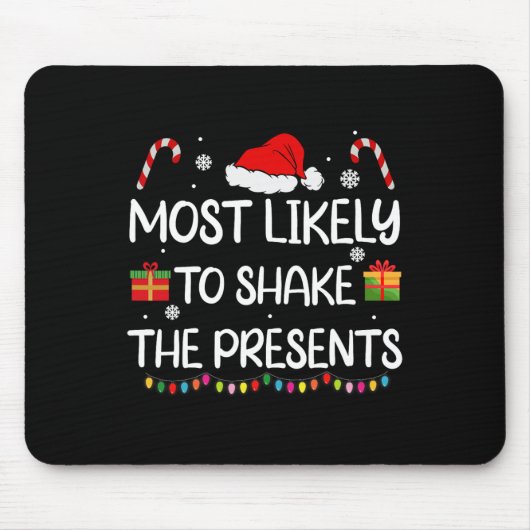 Tapis De Souris Probable De Secouer Les Présents Famille Matc de N (Devant)