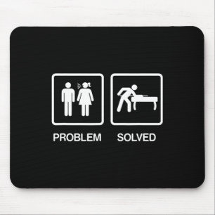 Tapis De Souris Problème résolu Funny Pool Billard Joueur T Chemis