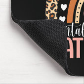 Tapis De Souris Problèmes de santé Empreinte de léopard Boho Rainb (Coin)
