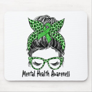 Tapis De Souris Problèmes de santé mentale Bun Sensibilisation à l