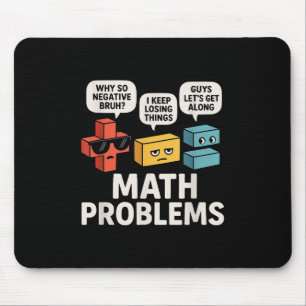 Tapis De Souris Problèmes Mathématiques Symboles Drôle Enseignant