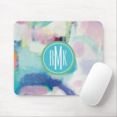 Tapis De Souris Procès du monogramme | et lumineux bien aéré (Avec souris)