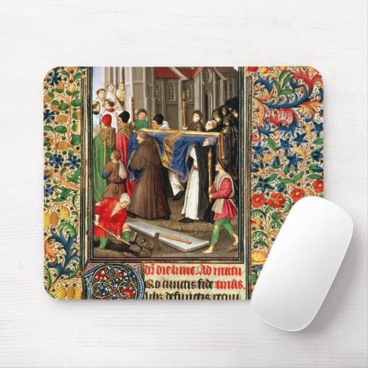 Tapis De Souris Procession funéraire avec des tombe-bêcheurs (Avec souris)