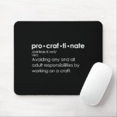 Tapis De Souris Procraftinate Definition - Avoiding Any And All Ad (Avec souris)