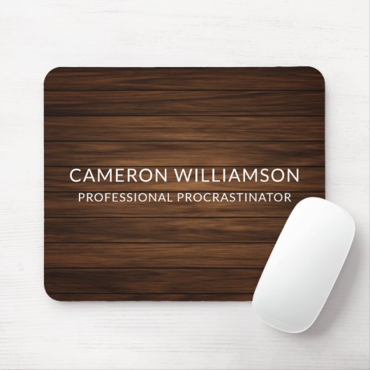 Tapis De Souris Procrastinateur Personnalisé avec Panneaux de Bois (Avec souris)