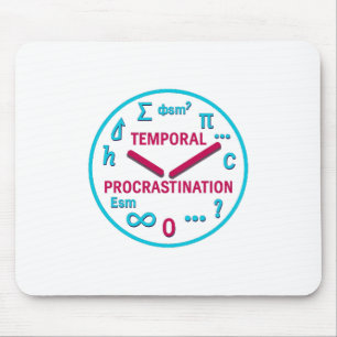 Tapis De Souris Procrastination temporelle Physique & Math Souris