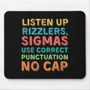 Tapis De Souris Prof d'anglais drôle utilise la ponctuation - Écou