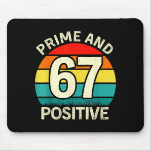 Tapis De Souris Prof de maths amusant Prime Positive 67 6 7 Nombre
