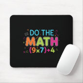 Tapis De Souris Prof de maths drôle fait le calcul 67 mème Six Sep (Avec souris)