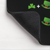 Tapis De Souris Prof de maths équation drôle St Patrick journee (Coin)
