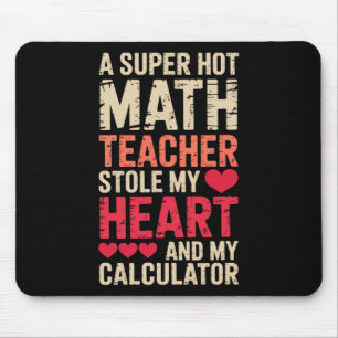 Tapis De Souris Prof de maths Saint-Valentin Algèbre Calcul Amour