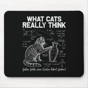 Tapis De Souris Prof de physique chat scientifique drôle Ce que le