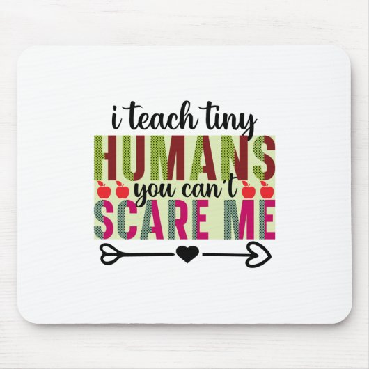 Tapis De Souris Professeur Art I Enseigner Minuscules Humains (Devant)
