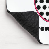 Tapis De Souris Professeur d'Apple de point de polka (Coin)