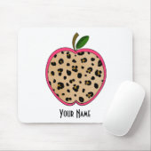 Tapis De Souris Professeur d'Apple d'empreinte de léopard (Avec souris)