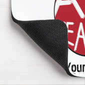 Tapis De Souris Professeur d'art Apple et pinceaux peints (Coin)